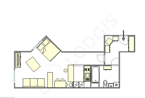 アパルトマン パリ 11区 - レイアウト