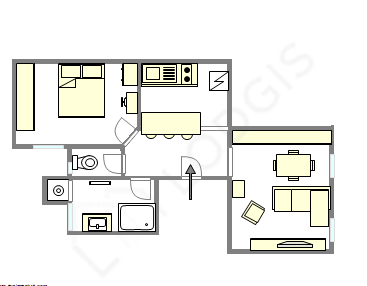 アパルトマン パリ 12区 - レイアウト