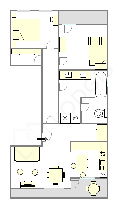 Appartement Issy-Les-Moulineaux - Plan interactif
