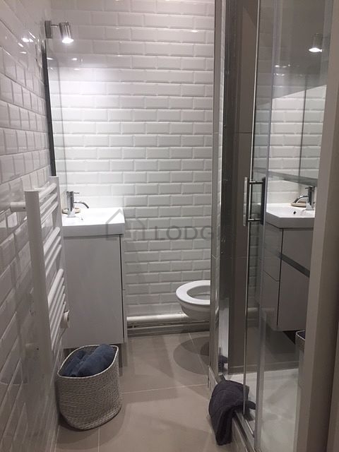 Bathroom equipped with cupboard