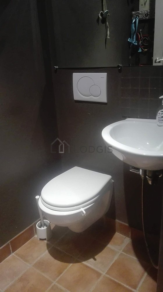 Toilets separated from the bathroom