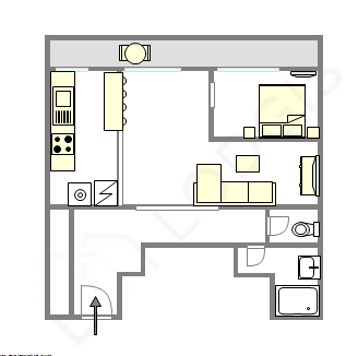 Appartement Paris 5° - Plan interactif