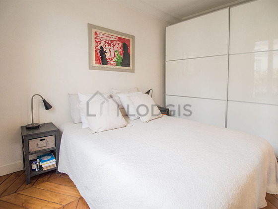 Very bright bedroom equipped with wardrobe, cupboard, 1 chair(s)
