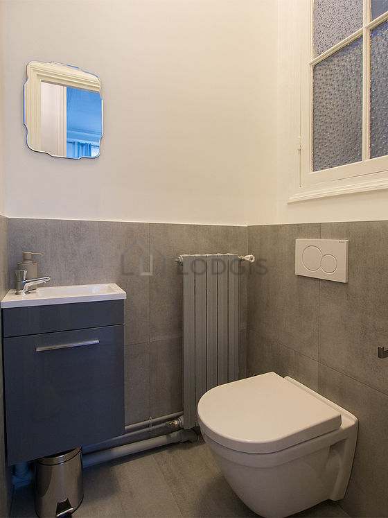 Toilets separated from the bathroom