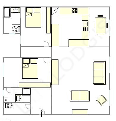 Appartamento Parigi 2° - Piantina interattiva