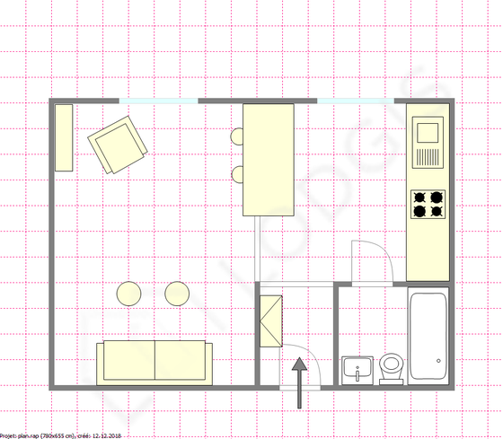 Apartamento Paris 10° - Plano interativo