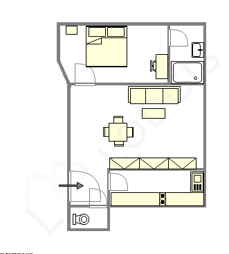 Apartamento París 16° - Plano interactivo