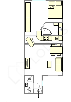 Apartment Paris 4° - Interactive plan