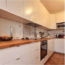 Great kitchen with wooden floor