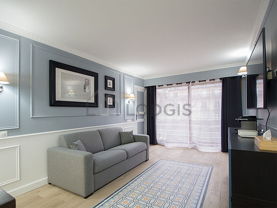 Living room with wooden floor