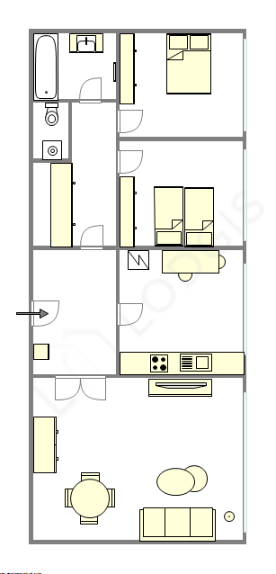 Apartment Haut de seine Nord - Interactive plan
