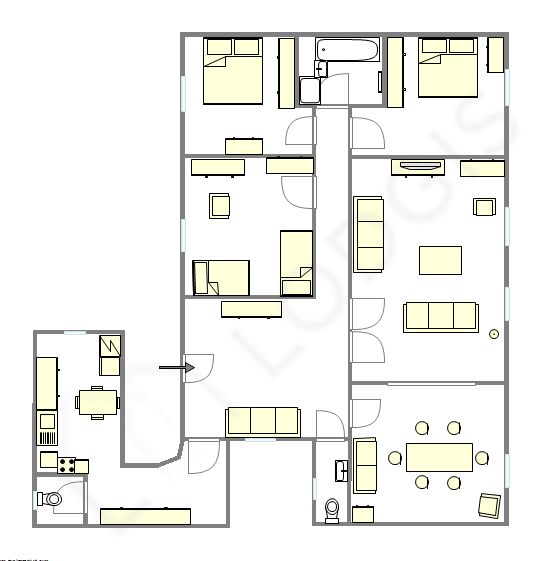 Apartment Paris 9° - Interactive plan