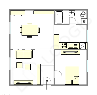Apartment Paris 6° - Interactive plan
