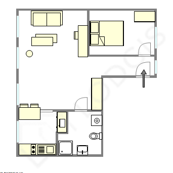 Apartment Paris 5° - Interactive plan