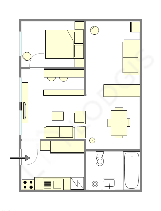 Appartement Paris 4° - Plan interactif