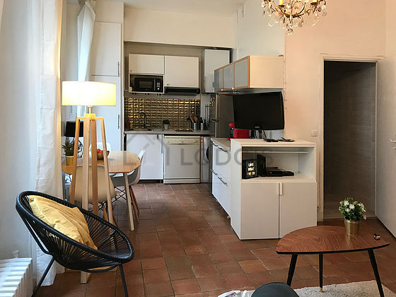 Beautiful kitchen with tile floor