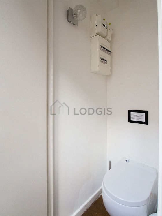 Toilets separated from the bathroom