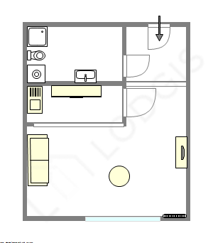 Квартира Париж 2° - Интерактивный план