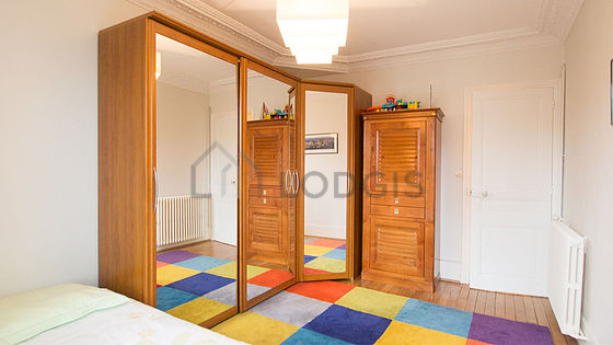 Bedroom with windows
