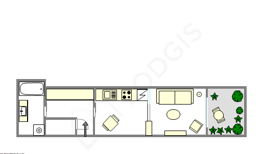 Apartment Paris 15° - Interactive plan