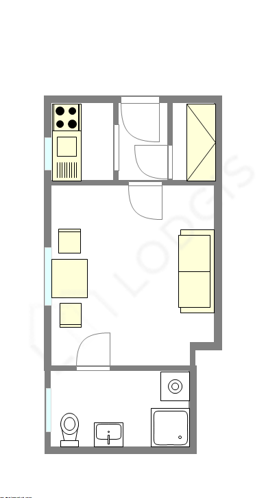 Appartamento Parigi 9° - Piantina interattiva
