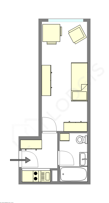 Apartamento Paris 16° - Plano interativo
