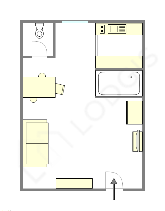 Квартира Париж 10° - Интерактивный план