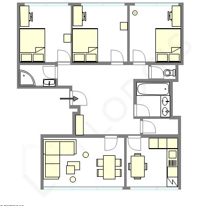 Apartment Nanterre - Interactive plan