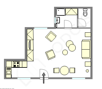 Квартира Париж 13° - Интерактивный план