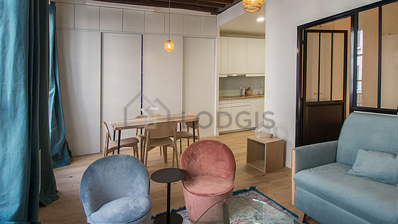Living room facing the road