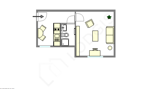 Apartamento Issy-Les-Moulineaux - Plano interactivo