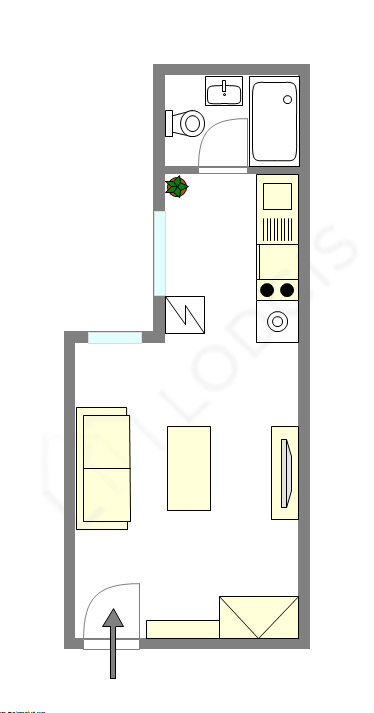 Appartement Paris 17° - Plan interactif