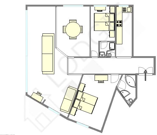 Apartamento Paris 16° - Plano interativo