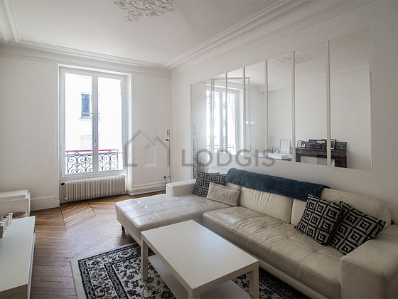 Living room with windows