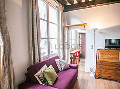 Wohnung Paris 4° - Wohnzimmer