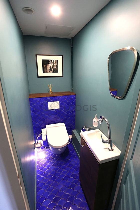Toilets separated from the bathroom