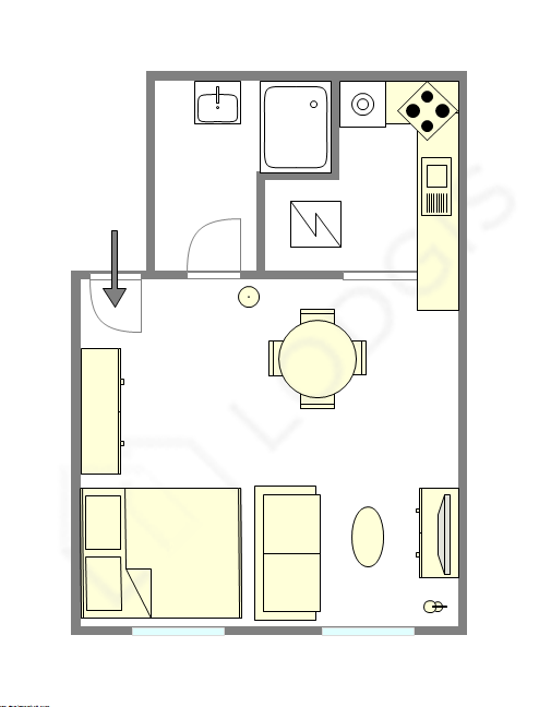 Apartment Paris 3° - Interactive plan