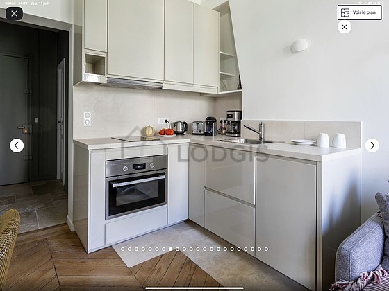 Great kitchen with wooden floor