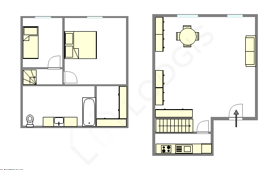 Квартира Париж 7° - Интерактивный план