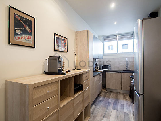 Great kitchen with wooden floor