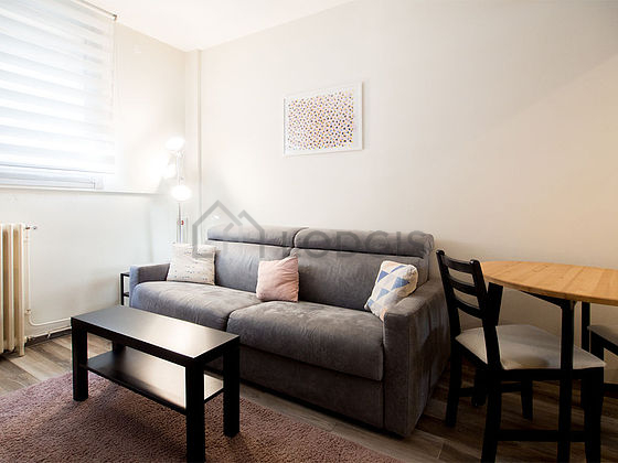 Living room with wooden floor