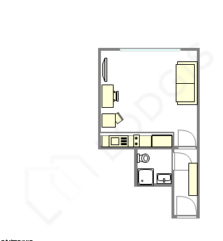 Appartement Paris 19° - Plan interactif