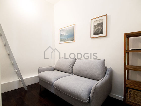 Bedroom with wooden floor