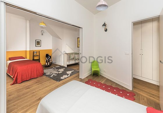 Bedroom facing the courtyard
