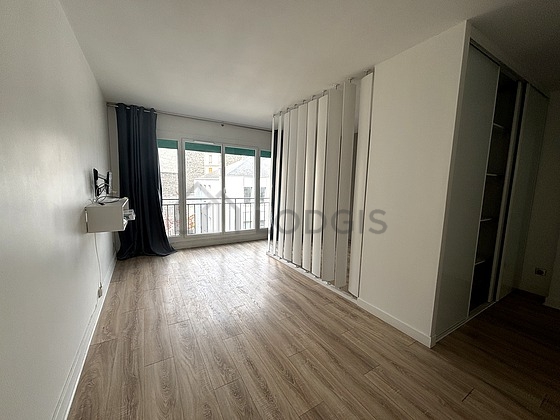 Living room with wooden floor