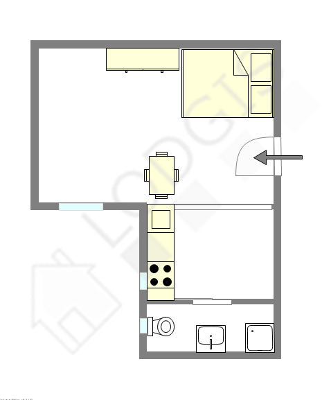 Apartment Paris 10° - Interactive plan