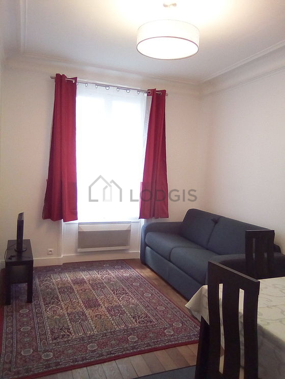 Living room with wooden floor