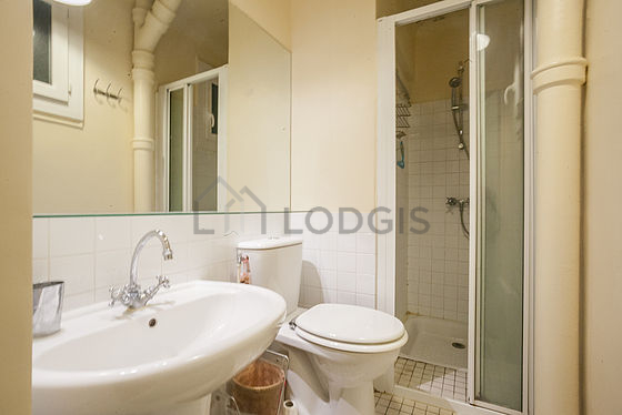 Bathroom with tile floor