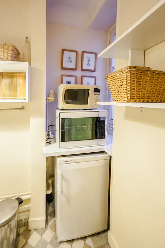 Kitchen with tile floor