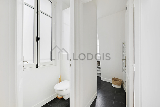 Toilets separated from the bathroom
